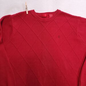 IZOD Pullover Casual Long Sleeve Sweater Mens Size Extra Large XL Red